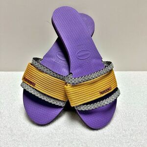 Havaianas Slides Purple Mustard